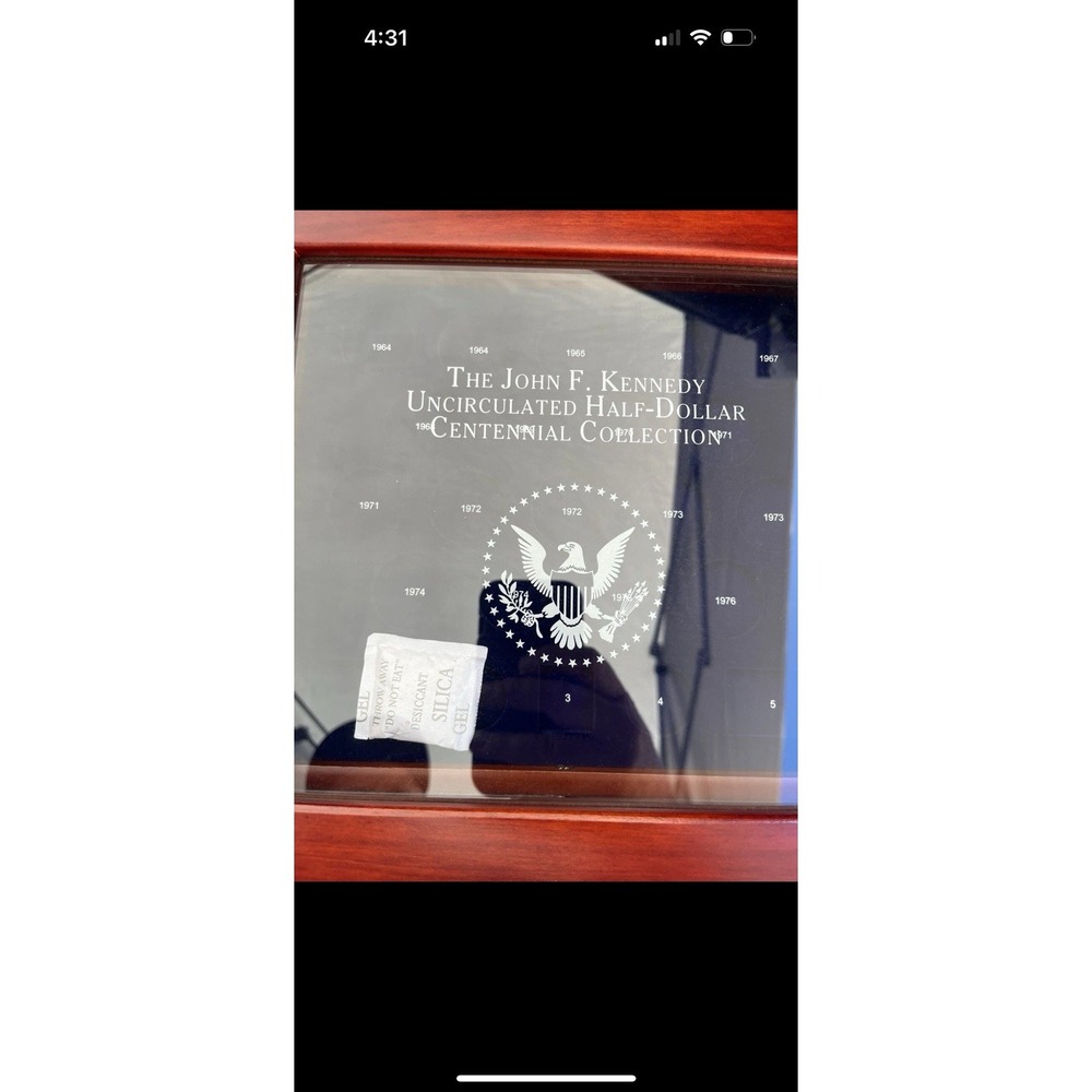 Kennedy US half dollar collection five tier display casewith All Paper Work